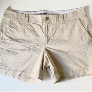 Old Navy Tan Khaki Womens Summer Shorts Size 10